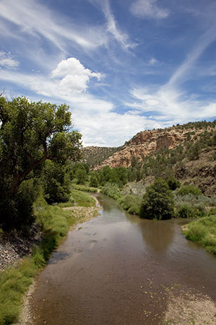 Confluence of Middle and East forks of Gila River, New Mexico 