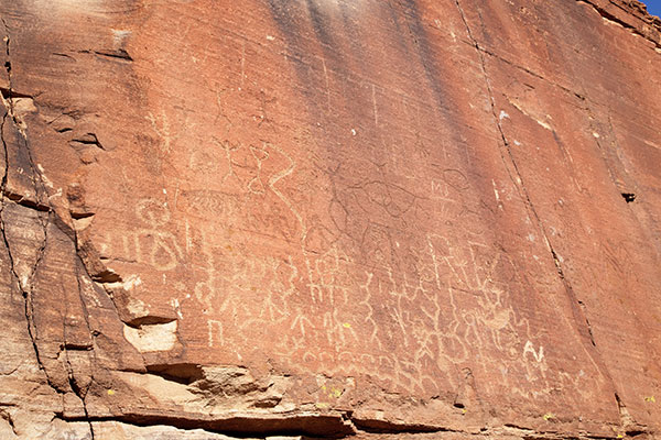 Post Office Rock, Steeple Rock Canyon, Hidalgo County, New Mexico