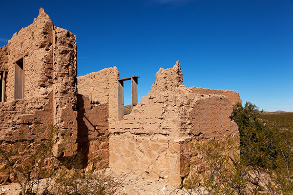 Ruins of Buildings, Old Hachita, Grant County, New Mexico