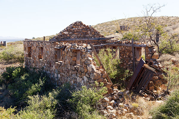 Ruins of Buildings, Old Hachita, Grant County, New Mexico