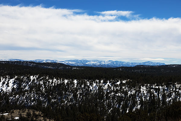 Mogollon Mountains from US 180 overlook, New Mexico