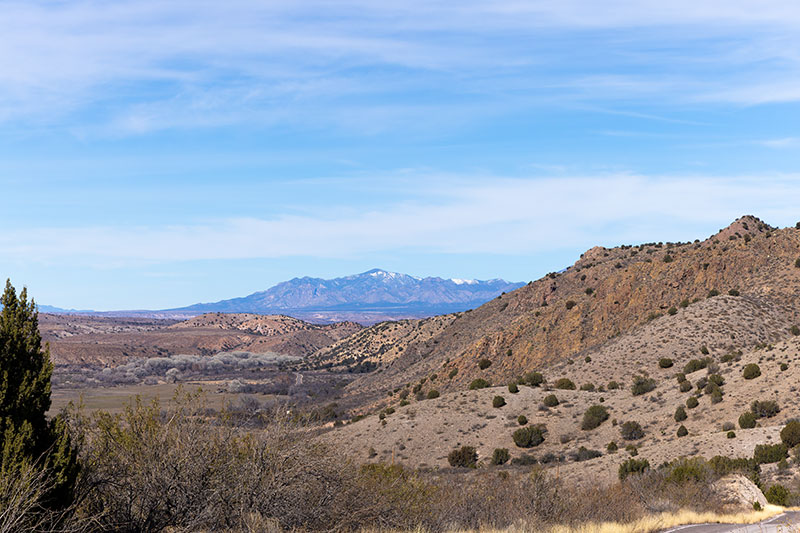 Mogollon Mountains from Bill Evans Lake Road, Grant County, New Mexico