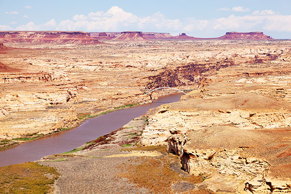 Bridge over Colorado River on Utah SR 95 near Hite in Southeastern Utah