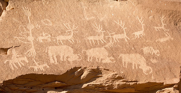 Petroglyphs, Montezuma Creek, Utah