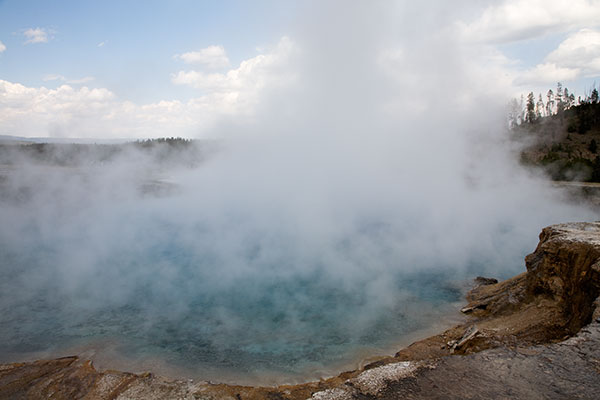 Excelsior Hot Spring in Yellowstone National Park